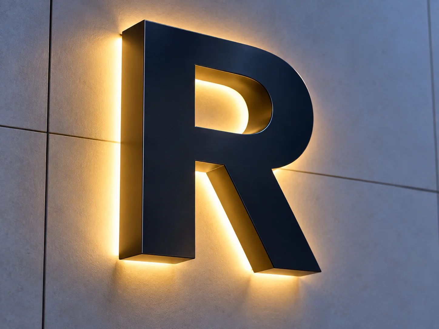 Halo-lit letters